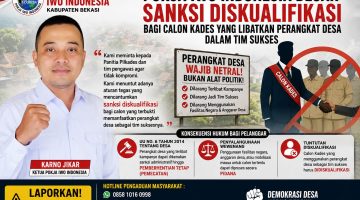 Pokja IWO Indonesia Desak Sanksi Diskualifikasi bagi Calon Kades yang Libatkan Perangkat Desa dalam Tim Sukses