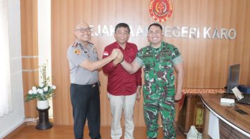 Kapolres Karo, Dandim 0205/TK dan Kajari Karo Perkuat Soliditas serta Sinergitas Antar Aparat Penegak Hukum