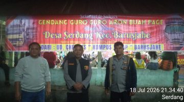 Polsek Barusjahe Intensifkan Patroli Blue Light, Cegah 3C dan Berikan Pengamanan Kerja Tahun Desa Serdang