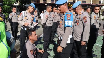 Propam Polda Sumut Gelar Gaktiblin di Polres Karo, 12 Personel Ditindak, Hasil Tes Urine Seluruhnya Negatif