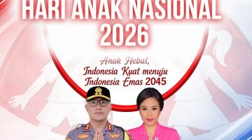 Polres Tanah Karo Ucapkan Selamat Hari Anak Nasional 2026, Dukung Terwujudnya Generasi Emas Indonesia