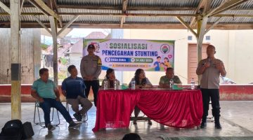 Polsek Tigapanah Edukasi Warga Desa Suka tentang Pencegahan Stunting