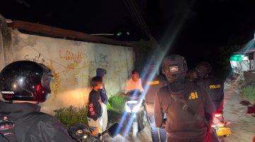 Tim LINGKABER Polres Karo Intensifkan Patroli Malam, Cegah 3C dan Tawuran Remaja