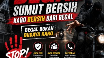 Ciptakan Rasa Aman, Polres Karo Ajak Masyarakat Bersatu Lawan Kejahatan Jalanan