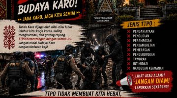 Polres Karo Ajak Masyarakat Bersatu Lawan Premanisme dan Akses Layanan Call Center 110