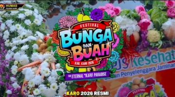 Festival Bunga dan Buah Karo 2026 Resmi Dibuka, Ribuan Pengunjung Padati Berastagi di Bawah Pengamanan Ketat