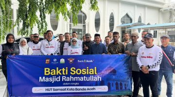 Touring Safety Riding dan Bakti Sosial Warnai Rangkaian HUT ke-47 Samsat Kota Banda Aceh