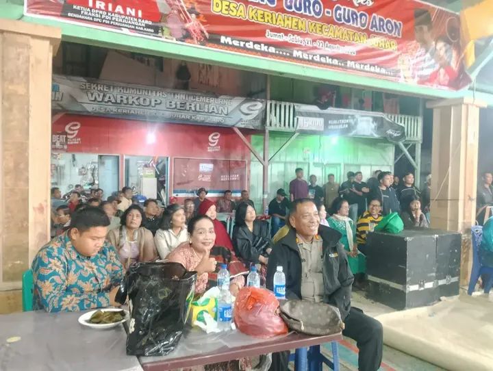 Polsek Juhar Amankan Kerja Tahun Gendang Guro Guro Aron di Desa Keriahen