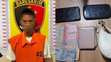 Pelaku Jambret Mahasiswi di Jalinsum Katibung Ditangkap, Polisi Amankan Dua Ponsel dan Uang Tunai