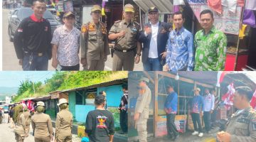 PAC GRIB Jaya Bakauheni Dampingi Penertiban Kios di Atas Trotoar, Minta Penataan Dilakukan Lebih Tegas