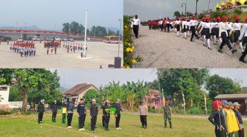 Koramil 421-03/Penengahan Dukung Persiapan HUT ke-81 RI di Menara Siger