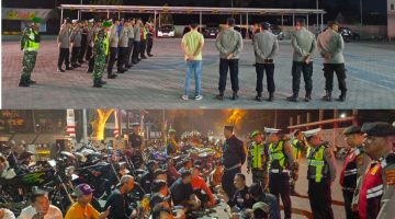 Cegah Gangguan Kamtibmas, Polri-TNI-Satpol PP Patroli Malam di Kalianda