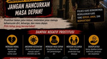 Polres Karo Tegaskan Prostitusi Merusak Masa Depan, Minta Warga Tak Ragu Lapor ke Call Center 110