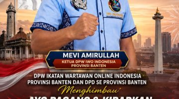 DPW IWO Indonesia Provinsi Banten Ajak Masyarakat Kibarkan Merah Putih Sambut HUT Ke-81 RI