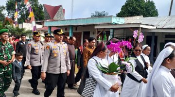 Kapolres Karo Hadiri Inaugurasi Kuasi Paroki Santo Paulus Juhar, Tegaskan Komitmen Jaga Kamtibmas