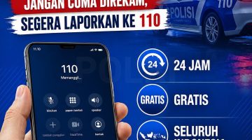 Ciptakan Lingkungan Aman dan Nyaman, Polri Minta Masyarakat Aktif Lapor via Call Center 110
