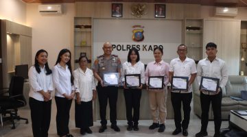 Gereja dan Yayasan Wesley Kabanjahe Berikan Penghargaan kepada Polres Karo atas Komitmen Lindungi Anak dan Perempuan