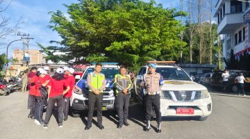 Polres Karo Kawal Gerak Jalan HUT RI ke-81 Berlangsung Aman dan Tertib