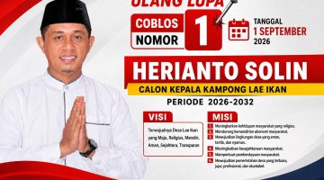 Herianto Solin Usung Musyawarah sebagai Fondasi Membangun Kampong Lae Ikan