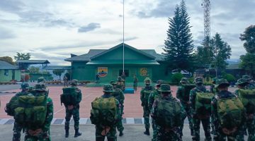 PRAJURIT KODIM O210/TU DAN JAJARANNYA GELAR APEL SIAGA BENCANA