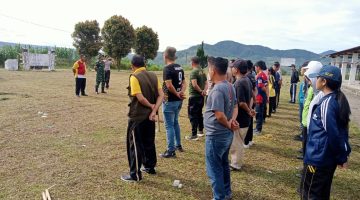 Koramil 03/Parongil Pimpin Pembersihan Massal Pasar Tradisional Sambut HUT RI ke-81