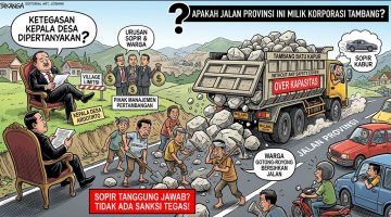 Ketegasan Kepala Desa Dipertanyakan: Muatan Batu Kapur Tumpah Tutup Jalan Provinsi di Malang, Sopir Tambang Kabur Lepas Tanggung Jawab