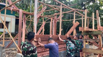 Rumah Duhuaro Zalukhu Kini Layak Huni, Program Bakti TNI Hadirkan Harapan Baru di Nias Utara