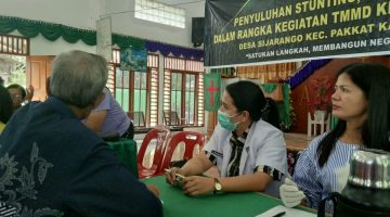 TMMD Ke 129 Kodim 0210/TU Beri Penyuluhan Stunting, KB dan Kesehatan di Desa Sijarango