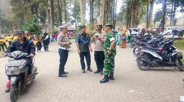 Polsek Berastagi Amankan Lomba Gerak Jalan Semarak HUT RI ke-81