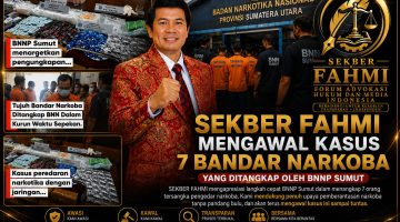 ‘SEKBER FAHMI’ Apresiasi Langkah Cepat BNNP Sumut Ungkap 7 Tersangka Narkoba: Jangan Ada Ruang Bagi Gembong Narkoba!