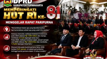 DPRD Purwakarta Peringati HUT RI ke 81; Menggelar Rapat Paripurna Istimewa.
