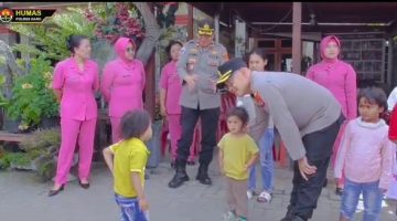 Kapolres Karo dan Bhayangkari Kunjungi Panti Asuhan Bunga Bakung