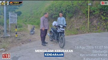 Motor Mogok di Objek Wisata, Pengendara Apresiasi Pelayanan Cepat Polres Karo