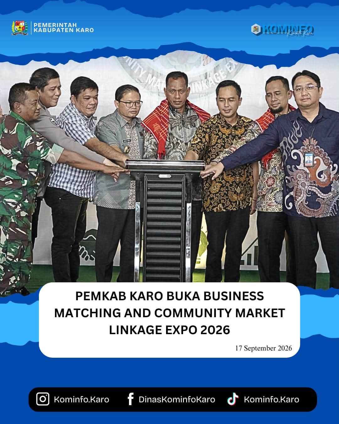 Pemkab Karo Buka Business Matching and Community Market Linkage Expo 2026