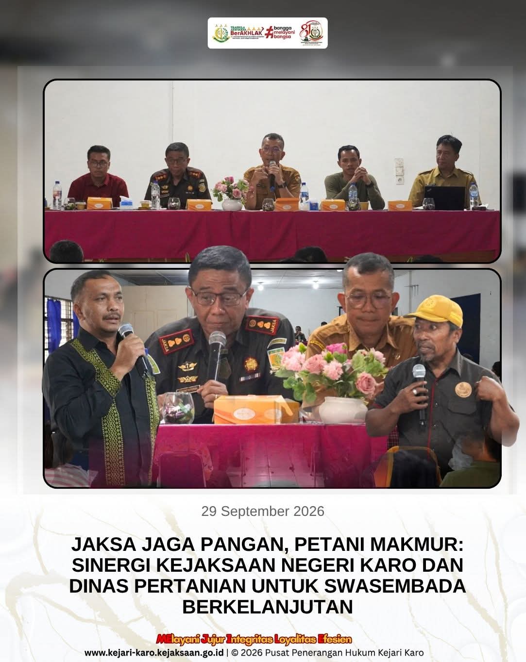 Kajari Karo Edmond N Purba Tegaskan Komitmen Kawal Pupuk Bersubsidi: Utamakan Pencegahan Demi Lindungi Hak Petani