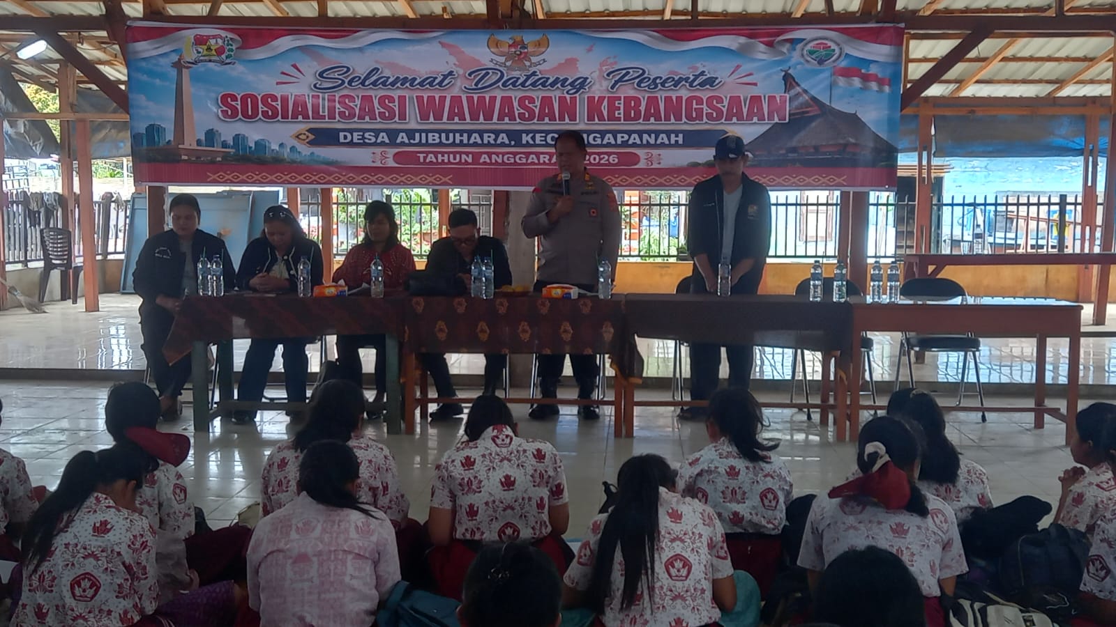 Kapolsek Tigapanah Sampaikan Pesan Kamtibmas dalam Sosialisasi Wawasan Kebangsaan