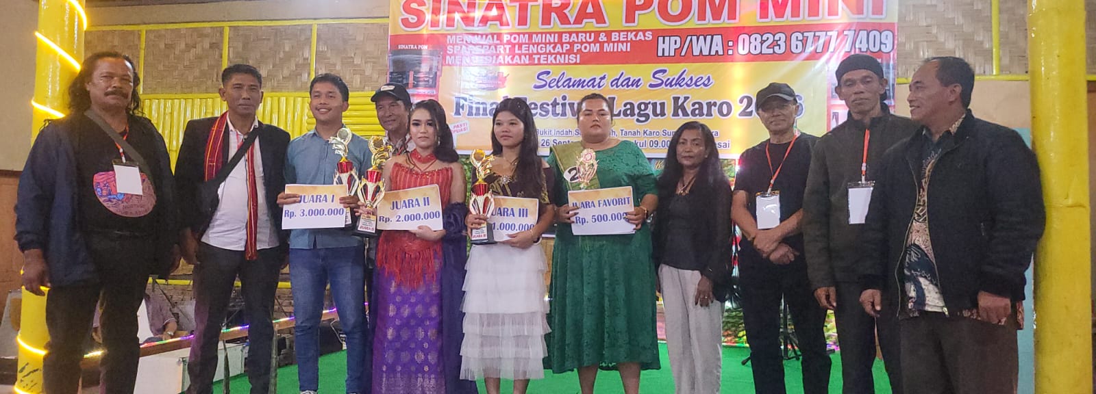 Meriah! Festival Lagu Karo PSBK di Desa Sarinembah Sukses Lahirkan Talenta Berbakat
