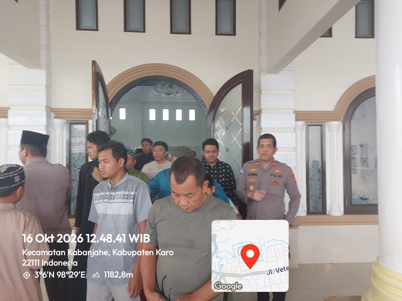 Waka Polres Karo Gelar Jumat Keliling di Masjid Al Ikhlas, Ajak Jemaah Jaga Kamtibmas