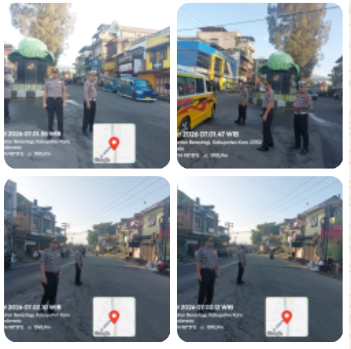 Pastikan Pelayanan Pagi Berjalan Optimal, Waka Polres Karo Turun Langsung Cek Strong Point di Berastagi